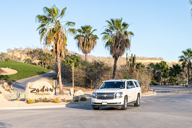 Private SUV Round-Trip from Airport to Hotels in Puerto Los Cabos - Cold Water, Local Beer, and a Clean Ride