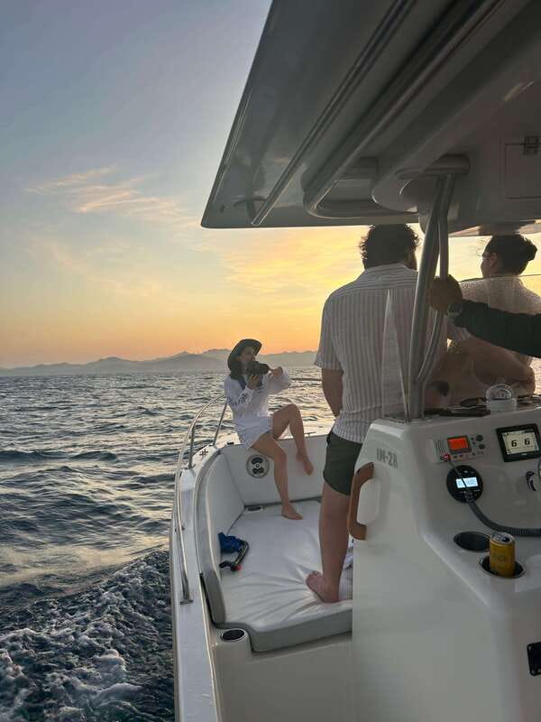 Sunset Cruise in San Jose del Cabo - Leaving from the orange palapas behind Hotel El Ganzo