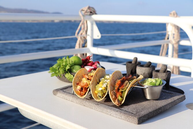Tacos buffet & Open Bar Cruise! Los Cabos Round Transportation - The timing of the evening