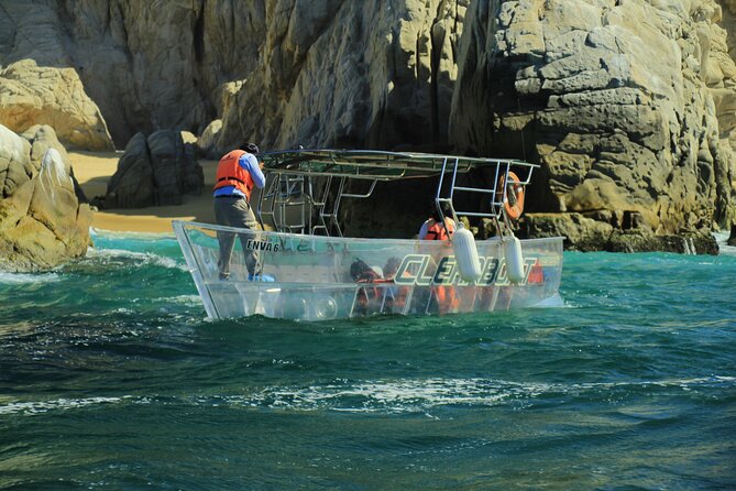 Tour to Arch in the only Clear Boat in Cabo Cruise Hotel PICKUP! - Price, extra fees, and real value
