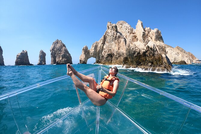 Tour to the Arch of Cabo San Lucas in a transparent glass boat - The clear-bottom ride to El Arco