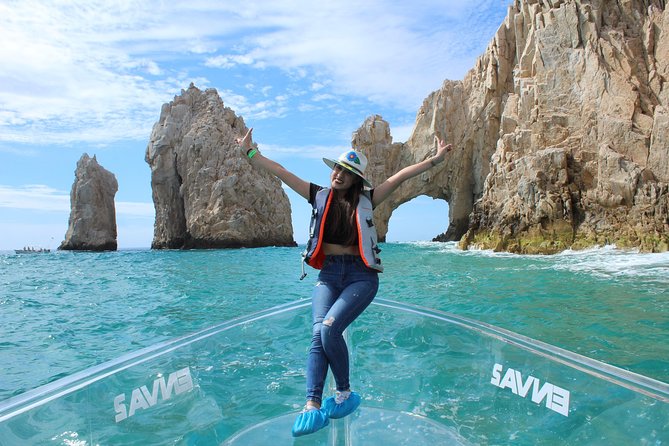 Tours in Cabo, Paseo al Arco and Fin de la Tierra in the only Clear Boat - The Arch and Fin de la Tierra