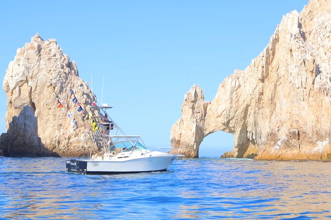 Ultimate Cabo Fishing Experience Aboard the Phantom - Leaving Cabo Harbor beside the Arch