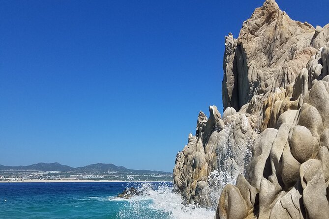 Water Taxi to the Arch of Cabo San Lucas with Transportation - Seeing El Arco from a glass-bottom boat